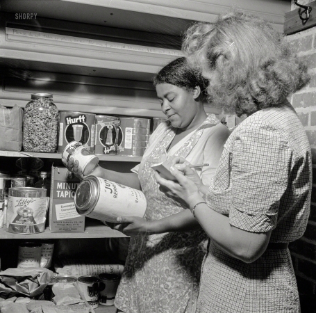 Photo showing: Pantry Patrol -- June 1943. New Britain, Conn. A child care center opened Sept. 15, 1942,
for 30 children, ages 2 through 5, of mothers engaged in war industry.