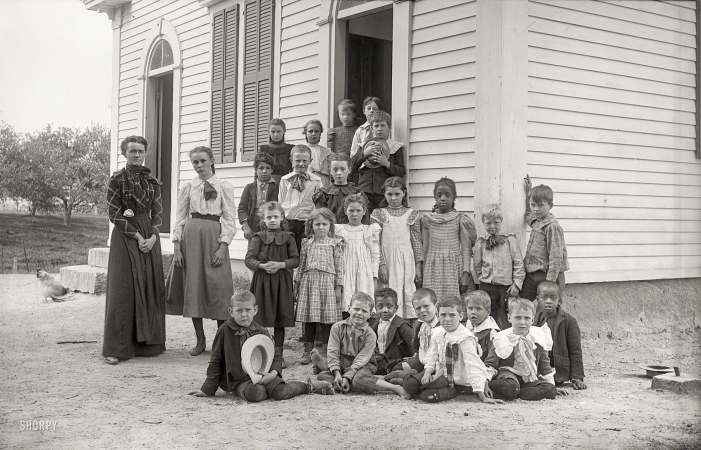 Photo showing: Class Photo -- Circa 1900 New England.
