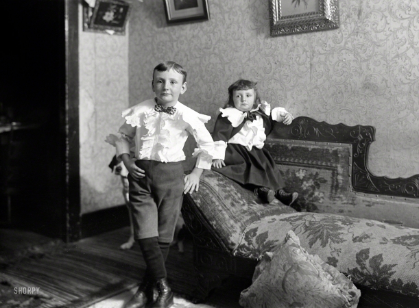 Photo showing: Our Little Ones -- Somewhere in New England circa 1900. Children at home.