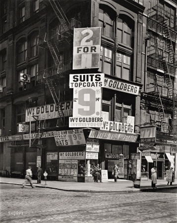 Photo showing: One Flight Up -- May 7, 1937. William Goldberg, 771 Broadway, Manhattan.