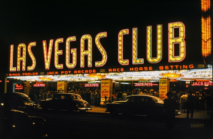 Photo showing: The Jackpot Spot -- Las Vegas 1951 -- Las Vegas Club.