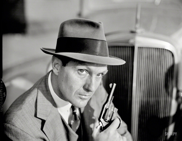 Photo showing: Untouchable -- 1960. Robert Stack in his role as Eliot Ness on the television program The Untouchables.