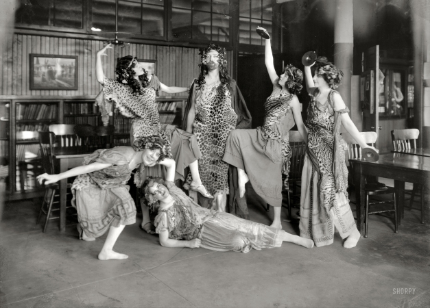 Photo showing: Bacchus Dance -- Edwardian-Bohemian New York circa 1909.