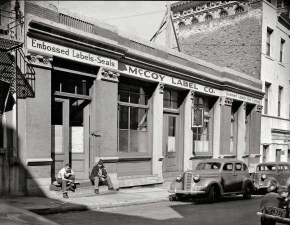 Photo showing: The Old Mint -- March 1940. Old U.S. Sub-Treasury & Mint, 608 Commercial Street, San Francisco.