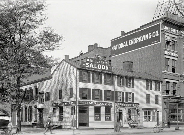 Photo showing: Mullanys Saloon -- Washington, D.C., 1913. Mullany's Saloon, 14th & E Sts. N.W.