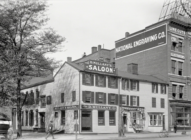 Photo showing: Mullanys Saloon -- Washington, D.C., 1913. Mullany's Saloon, 14th & E Sts. N.W.
