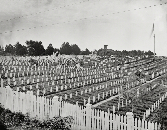 Photo showing: Soldiers Cemetery -- Circa 1865. Alexandria, Virginia, Soldiers' Cemetery.
