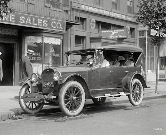 Photo showing: Nash on Nails -- Washington, D.C., 1922. Lee Tire Co. test.