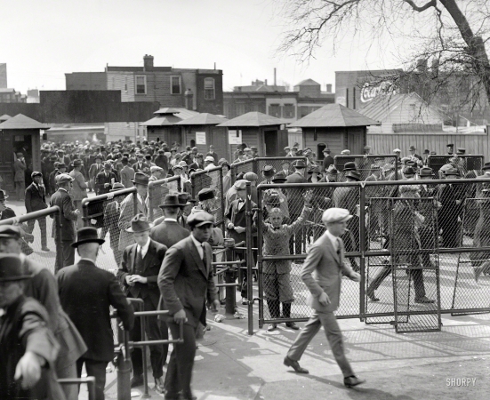 Photo showing: Opening Game -- April 26, 1923. Washington, D.C.'s first game of the season, at Griffith Stadium.