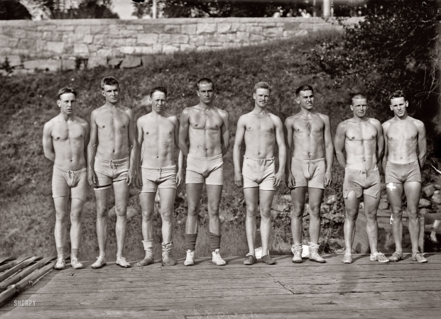 Photo showing: Yale Varsity Eight -- June 22, 1911. Yale rowing team.