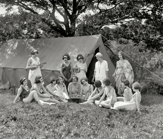 Photo showing: Ballet Camp -- August 20, 1924. Washington, D.C., or vicinity. National American Ballet.
