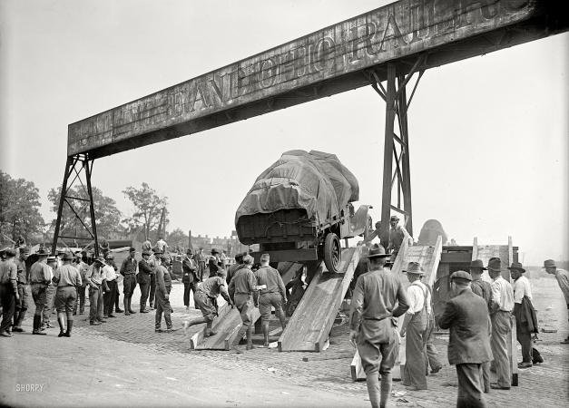 Photo showing: Dangerous Assignment -- Washington, D.C., 1919. Junior Marines.