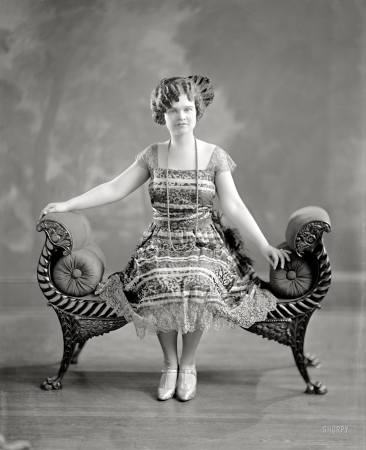 Photo showing: Sitting Pretty -- Miss M.K. Little, Washington, D.C., circa 1925.