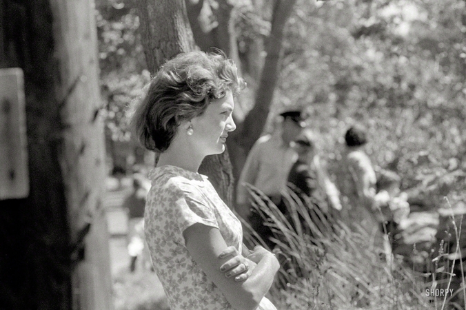 Photo showing: Jackie K -- Jacqueline Bouvier Kennedy, 1957.