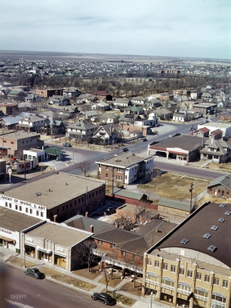Photo showing: Amarillo -- Amarillo, Texas, South Tyler at SW 10th Avenue, March 1943.