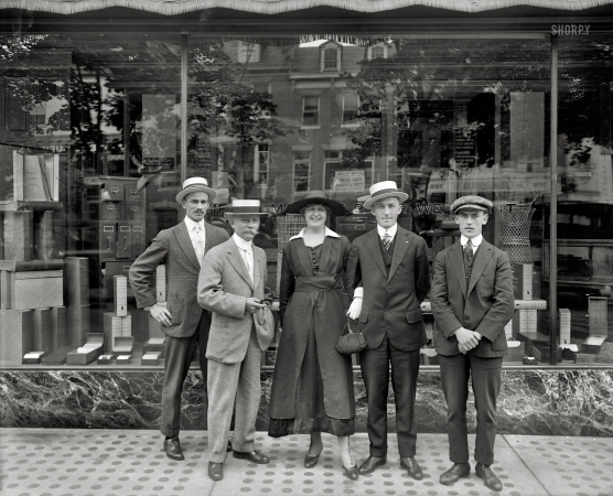 Photo showing: Office Outfitters -- Washington, D.C., circa 1917. Andrews Paper Co. employees.