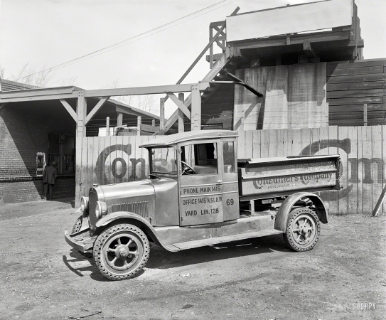 Photo showing: Coal Wagon -- Washington, D.C., circa 1928. Semmes Motor Co. -- Consumers Co. coal truck.