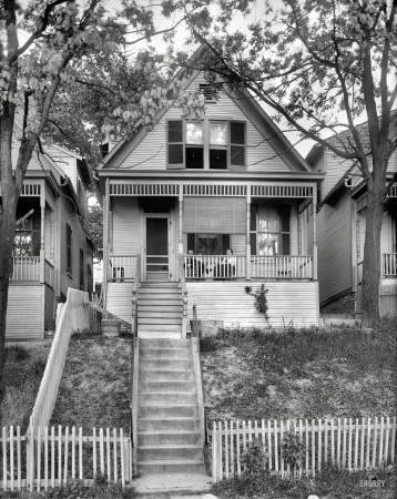 Photo showing: Picket Fences -- Washington, D.C., circa 1920. 2104 16th Street S.E.