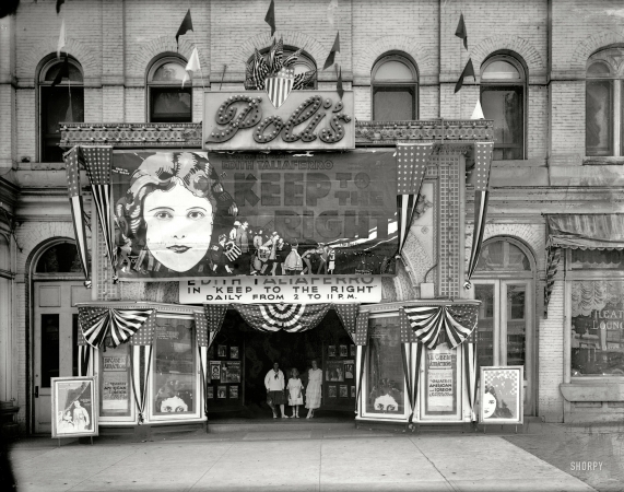 Photo showing: Poli Theater -- Washington, D.C. July 1920. Now playing: Edith Taliaferro in Keep to the Right.