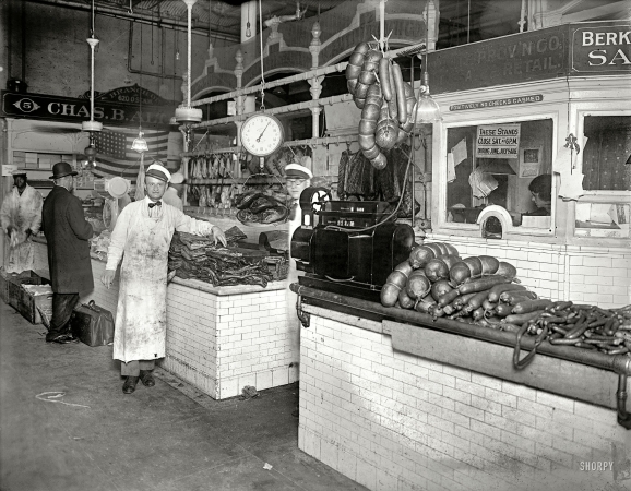 Photo showing: Frank and Bacon -- Washington, D.C., circa 1924. Stephen Frank -- Auth Provision Co., Center Market.