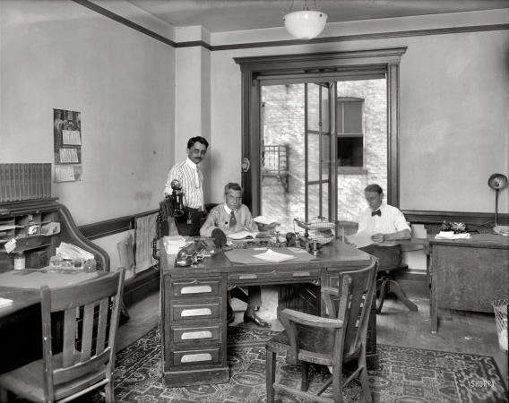 Photo showing: Faulkner Inc. -- Washington, D.C., 1920. Faulkner Inc. -- office interior.