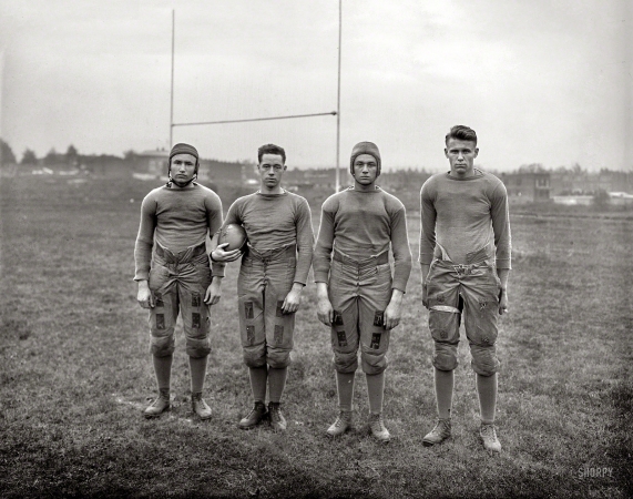 Photo showing: Four Horsemen -- Washington, D.C., 1920. Gripp, Mathew, Lahn, Troske -- Gallaudet.
