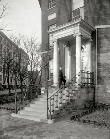 Photo showing: That Edwards Boy -- Washington, D.C., circa 1921. Edwards boy at Octagon House.
