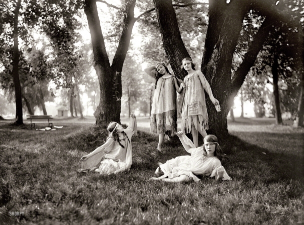 Photo showing: Wood Nymphs -- Washington, D.C., circa 1924. Dancers.
