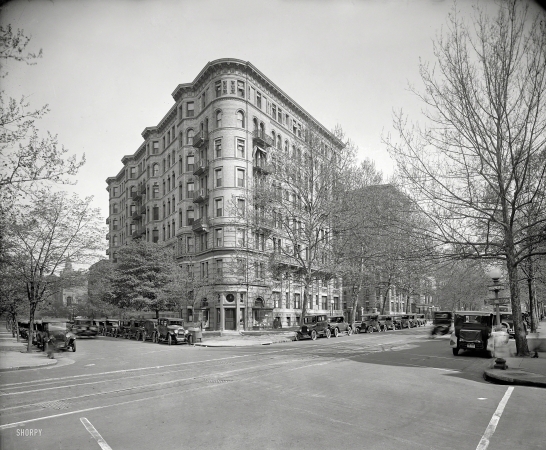 Photo showing: Stoneleigh in the Spring -- Washington, D.C., 1925. Stoneleigh Court apartments, L Street N.W.