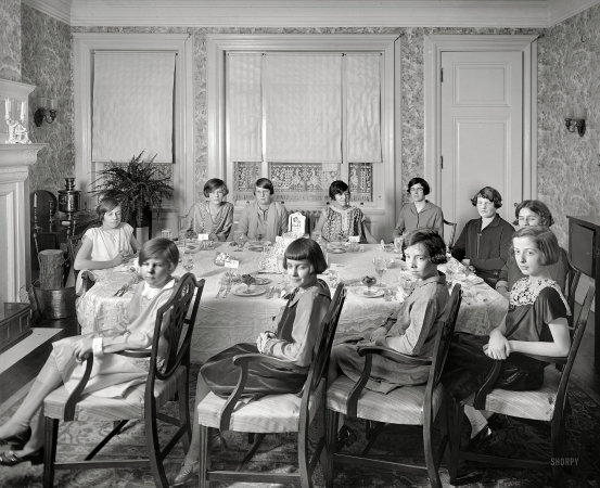 Photo showing: Violets Birthday -- Washington, D.C., circa 1926. Mrs. Gardner Orme group.