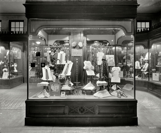 Photo showing: Haberdashery Window -- November 1926. Washington, D.C. Raleigh Haberdasher, 1310 F Street.