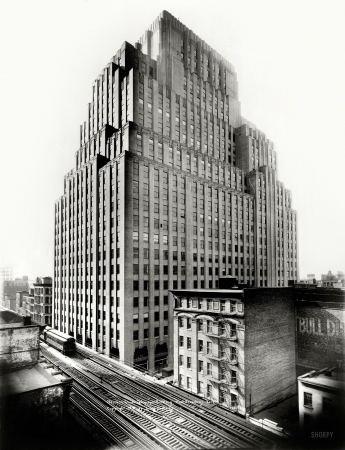 Photo showing: Western Union Building -- New York, 1931. Western Union Telegraph Building, West Broadway.