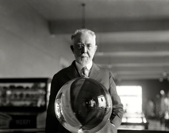 Photo showing: The Orb of Dr. Glass -- April-May 1925. Washington, D.C. NO CAPTION.