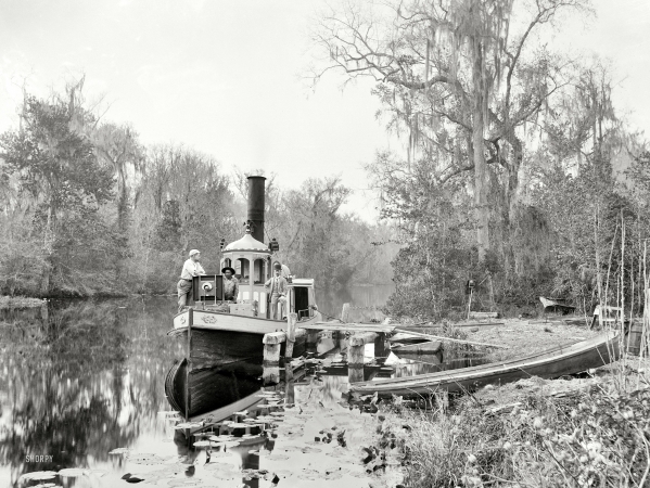 Photo showing: Florida Creek -- Florida in the 1890s; Brown's Landing, Rice Creek.