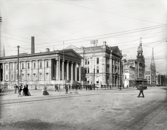 Photo showing: Doings in Dayton -- Circa 1902. Courthouse -- Dayton, Ohio.