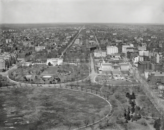 Photo showing: Executive Branch -- Circa 1911, our second selection from the series Washington from Washington Monument.