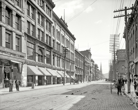 Photo showing: Gay Street Stores -- Knoxville, Tennessee, circa 1903.