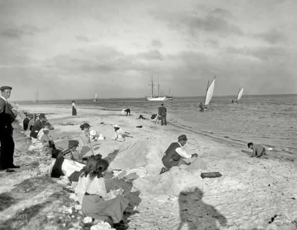 Photo showing: Biscayne Bay Beach -- Miami circa 1905.