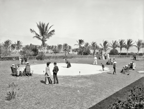Photo showing: Miami Clock Golf -- Circa 1905. Clock golf at the Royal Palm Hotel.