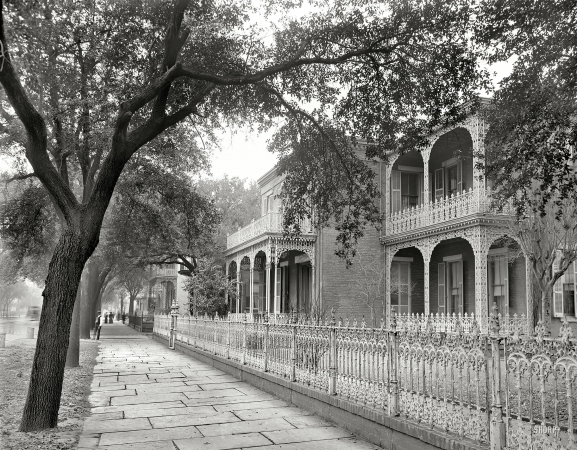 Photo showing: Government Street Houses -- Mobile, Alabama, circa 1906.