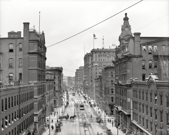 Photo showing: Detroit Street -- Detroit circa 1906, Griswold Street