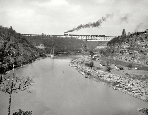 Photo showing: High Bridge: 1907 -- High Bridge and Kentucky River.
