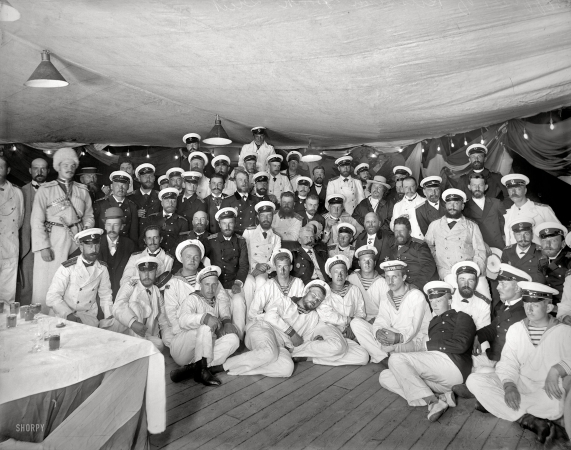 Photo showing: Russian Fleet Officers -- New York, 1893. Officers of Russian fleet, Columbian Naval Review.