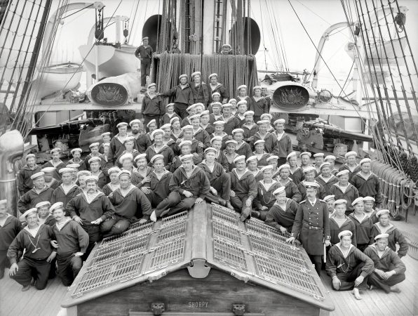 Photo showing: Imperial Russian Navy -- 1893. Columbian Naval Review. Ship's company, Russian Navy.