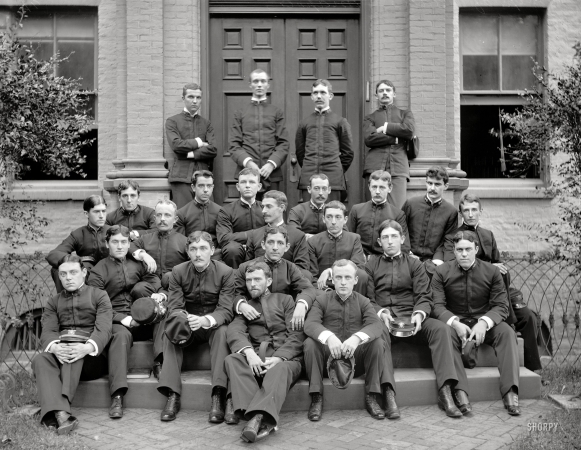 Photo showing: Comrades in Arms -- Annapolis, Maryland. U.S. Naval Academy. A group of cadets. Graduating class of 1894.