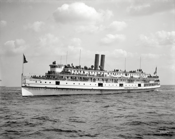 Photo showing: Chester W. Chapin -- Chester W. Chapin, New York Yacht Club steamer, America's Cup races, 1901.