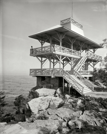 Photo showing: Point of View -- Circa 1903. High Rock Observatory near Pen Mar Park, Maryland.