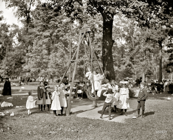 Photo showing: Lil Swingers -- Detroit circa 1905. Children's Day, Belle Isle Park.