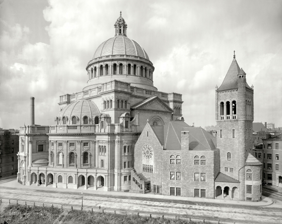 Photo showing: The Mother Church -- Boston circa 1907. First Church of Christ, Scientist.