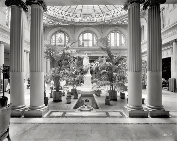Photo showing: Jefferson Hotel -- Richmond, Virginia, circa 1905. Japanese Palm Garden -- Jefferson Hotel.
